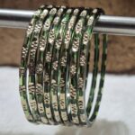 हरा कलर मे पक्की चुडी