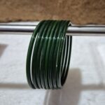 हरी प्लेन काँच की डबी