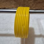 पिली प्लेन काँच की डबी