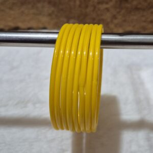 पिली प्लेन काँच की डबी