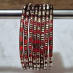 लाल कलर मे पक्की चुडी