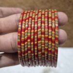 लाल कलर मे काँच की 12 चुडी A4