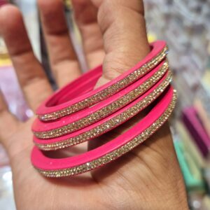 लाख 4 चूड़ी में पिकं कलर N40