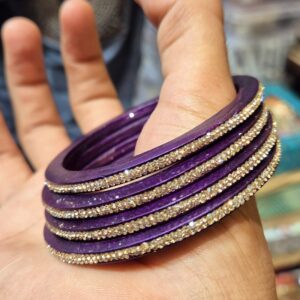 लाख 4 चूड़ी में वाइन कलर N38